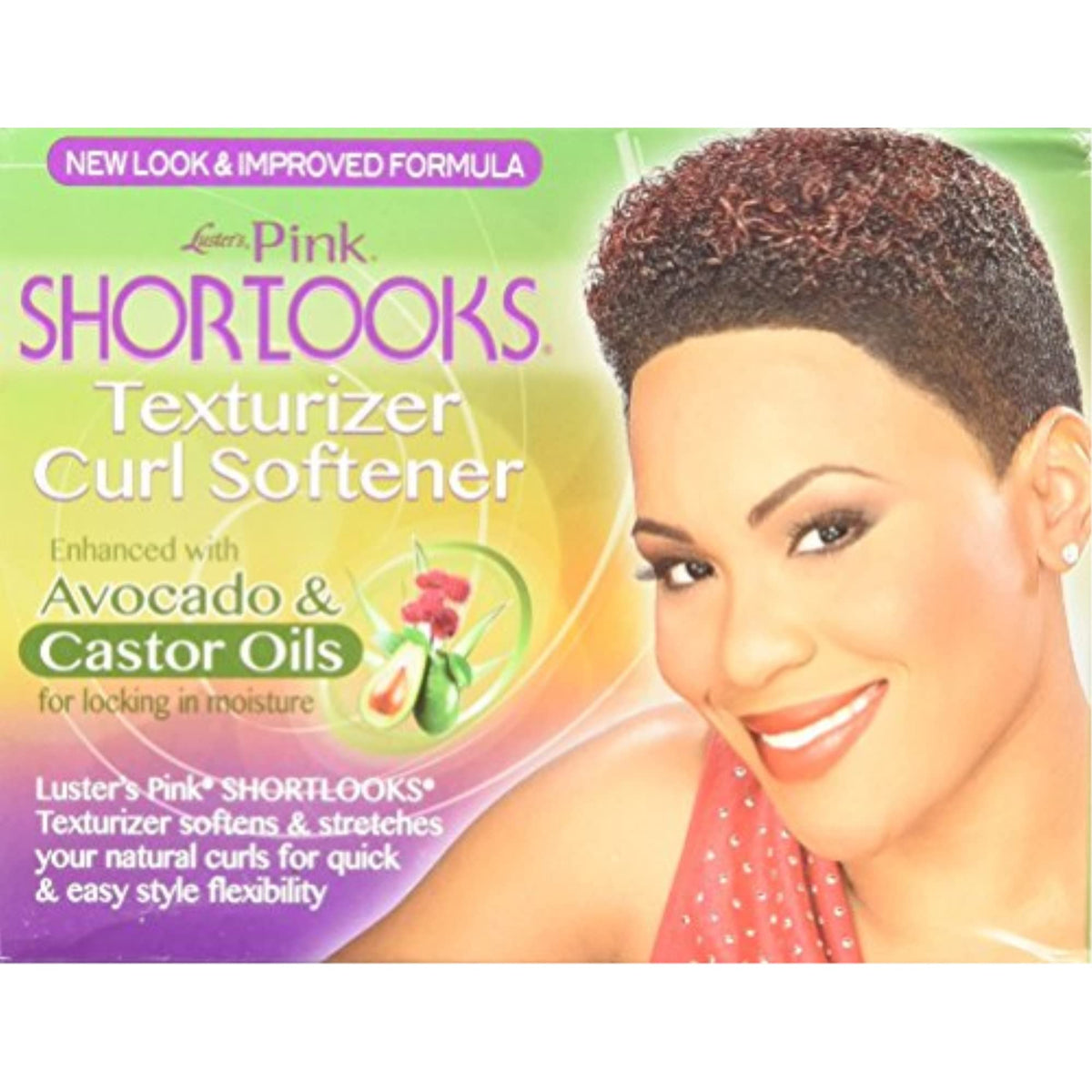 Luster's Pink Shortlooks Texturizer Curl Softener, One Complete Application Kit