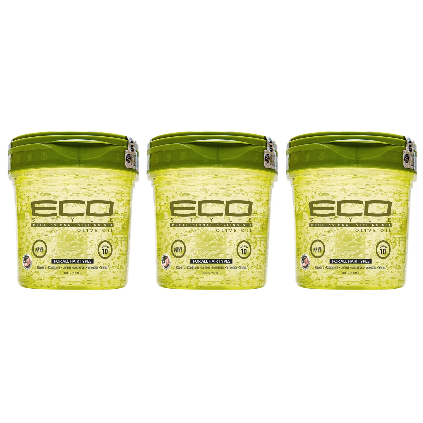 Eco Style Olive Oil Professional Styling Hair Gel, 16 oz (Pack of 3) Beauty & Personal Care Eco Style