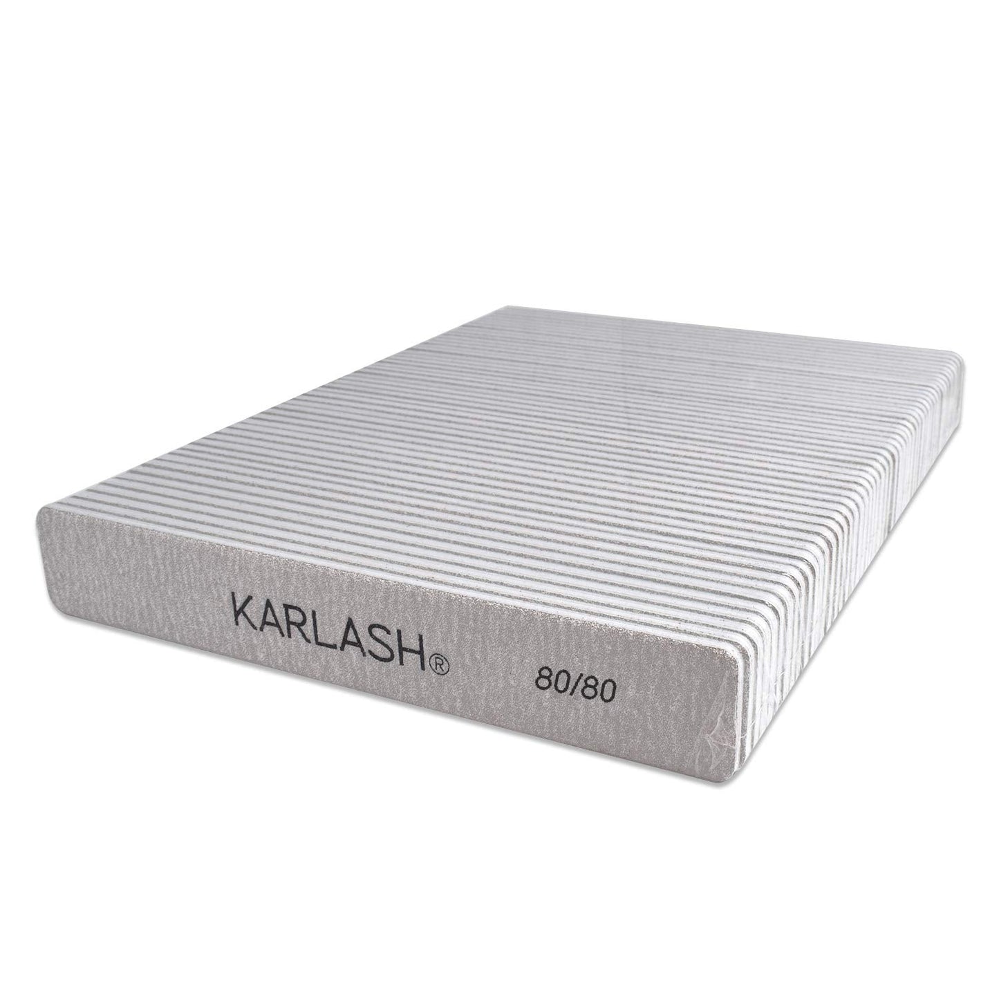 Karlash Professional Double Sided Emery Board Jumbo Zebra Nail File 80/80 50pcs Beauty & Personal Care Karlash