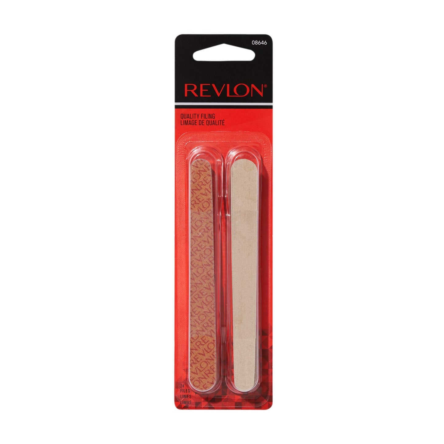 Revlon Compact Nail File, Dual Sided Manicure Tool, Smooths & Shapes, Easy to Use, Emery Boards, 24 Count Beauty & Personal Care REVLON