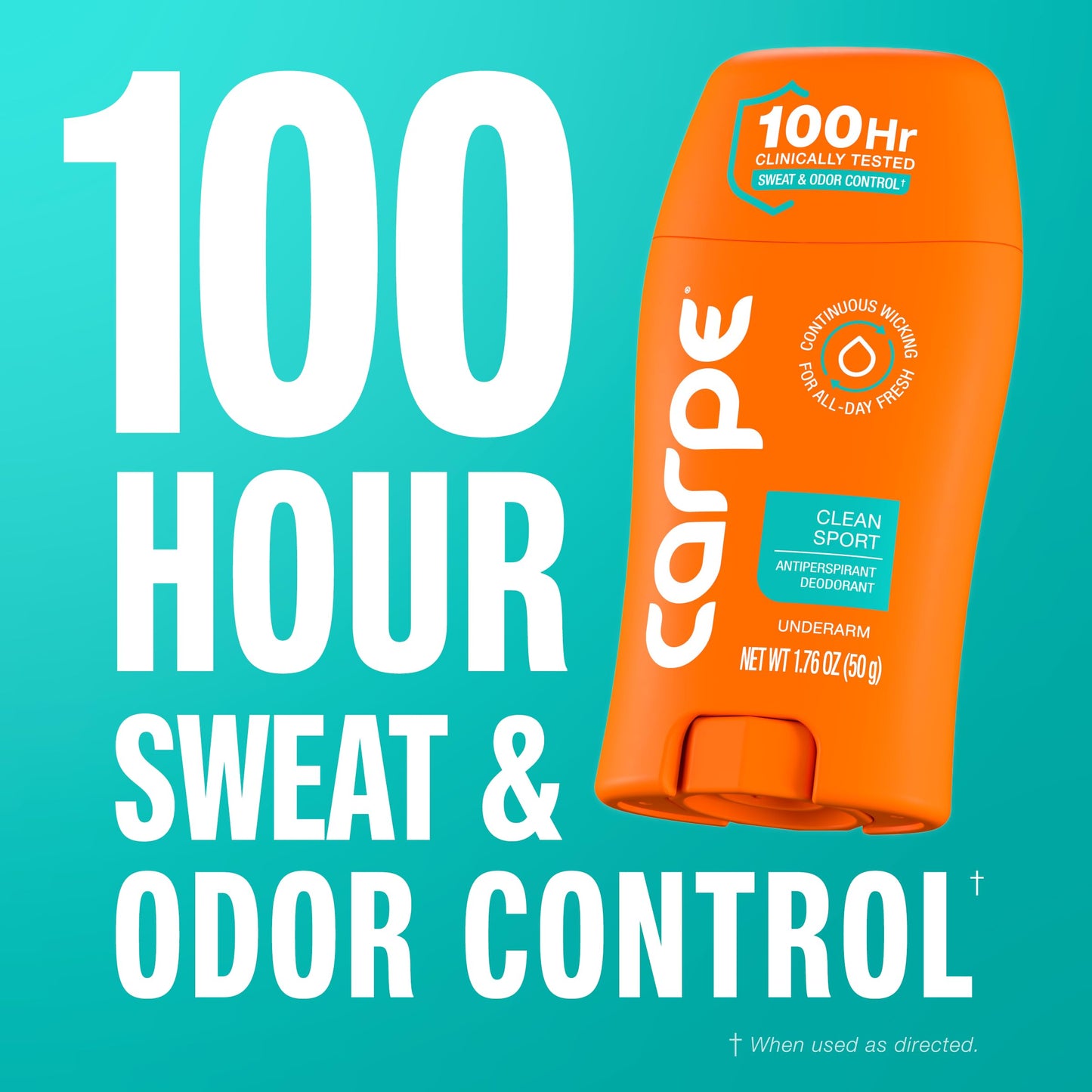 Carpe Underarm Deodorant Antiperspirant - Extra Strength Men's Antiperspirant with 100 Hour Sweat Control - Deodorant for Men - Helps Eliminate Odor Beauty and Personal Care Carpe