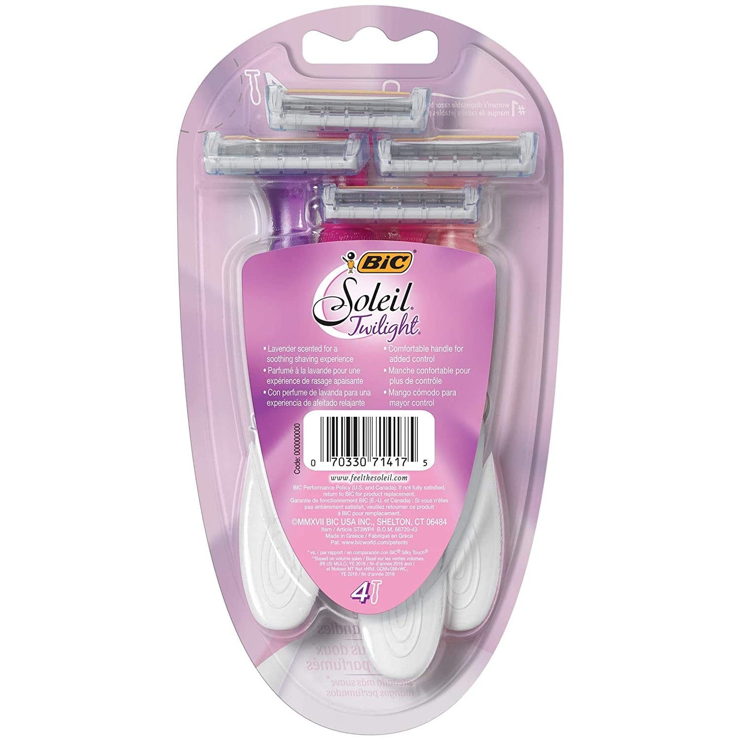Bic Soleil Shaver Lavande Size 4ct Bic Soleil Shaver Lavender 4ct Ea Beauty and Personal Care BIC