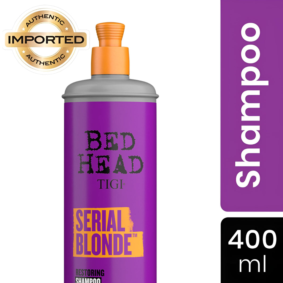 TIGI Bed Head Serial Blonde Restoring Shampoo for Damaged Blonde Hair, Hydrolyzed Keratin, 13.53 fl oz Beauty & Personal Care TIGI