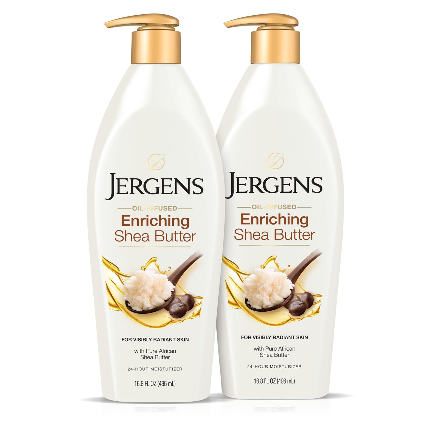 Jergens Shea Butter Body Lotion, Deep Conditioning Moisturizer, Hydration for Dry to Very Dry Skin, with Pure Shea Butter, Dermatologist Tested, 16.8 Beauty and Personal Care Jergens Default Title