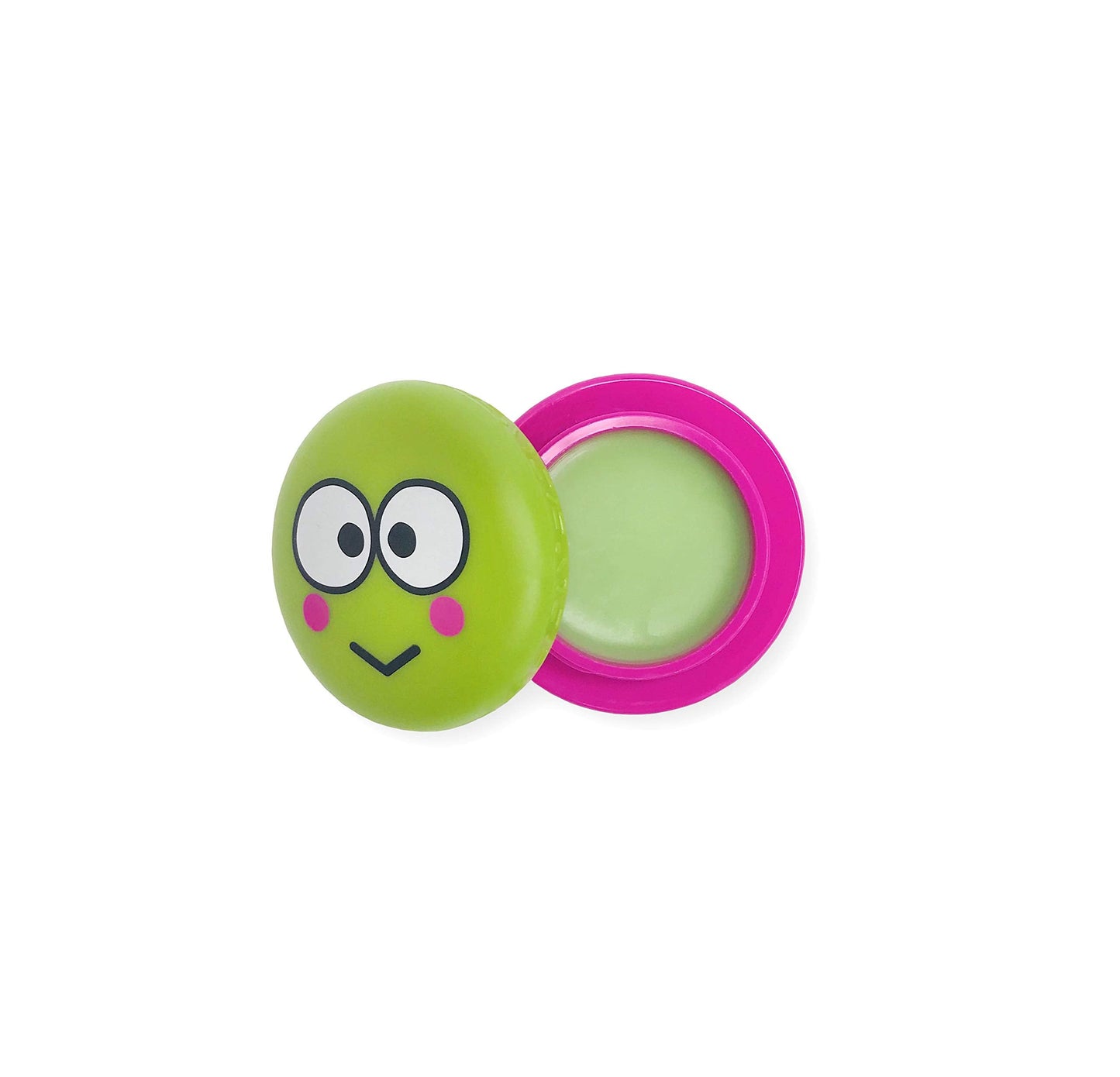 The Crème Shop x Sanrio Hello Kitty Macaron Lip Balm (Keroppi Green Apple A Day) Korean Cute Scented Pocket Portable Soothing Advanced Must-Have Beauty & Personal Care The Crème Shop