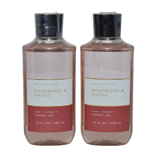 Bath & Body Works Shower Gel Gift Set 10oz Each Pack of 2 (Rosewood and Smoke) Beauty & Personal Care Bath & Body Works