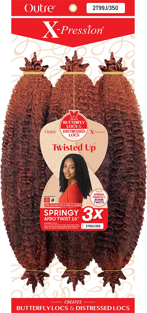 Outre X-Pression Synthetic Braid - 3X SPRINGY AFRO TWIST 16 (2T99J/350)