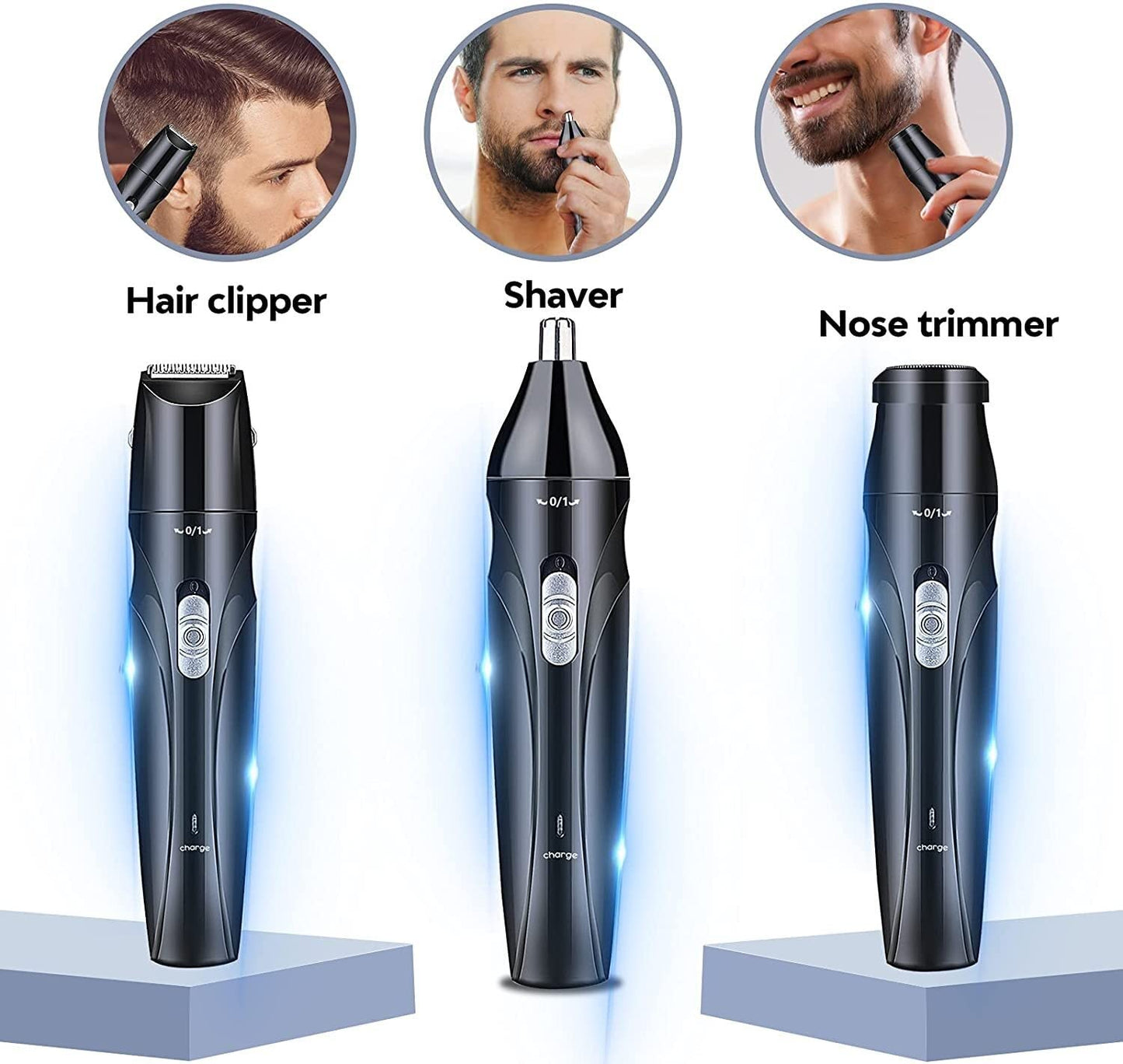 LEONYS Multifunctional Nose Hair Trimmer, Electric Shaver, Professional USB Rechargeable, Ear and Nose Hair Cleaning, Painless, Easy to Clean, Unisex Beauty and Personal Care LEONYS
