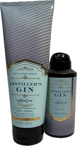 Bath & Body Works Distiller's Gin Body Cream and Spray 2 Piece Set Beauty & Personal Care Bath & Body Works