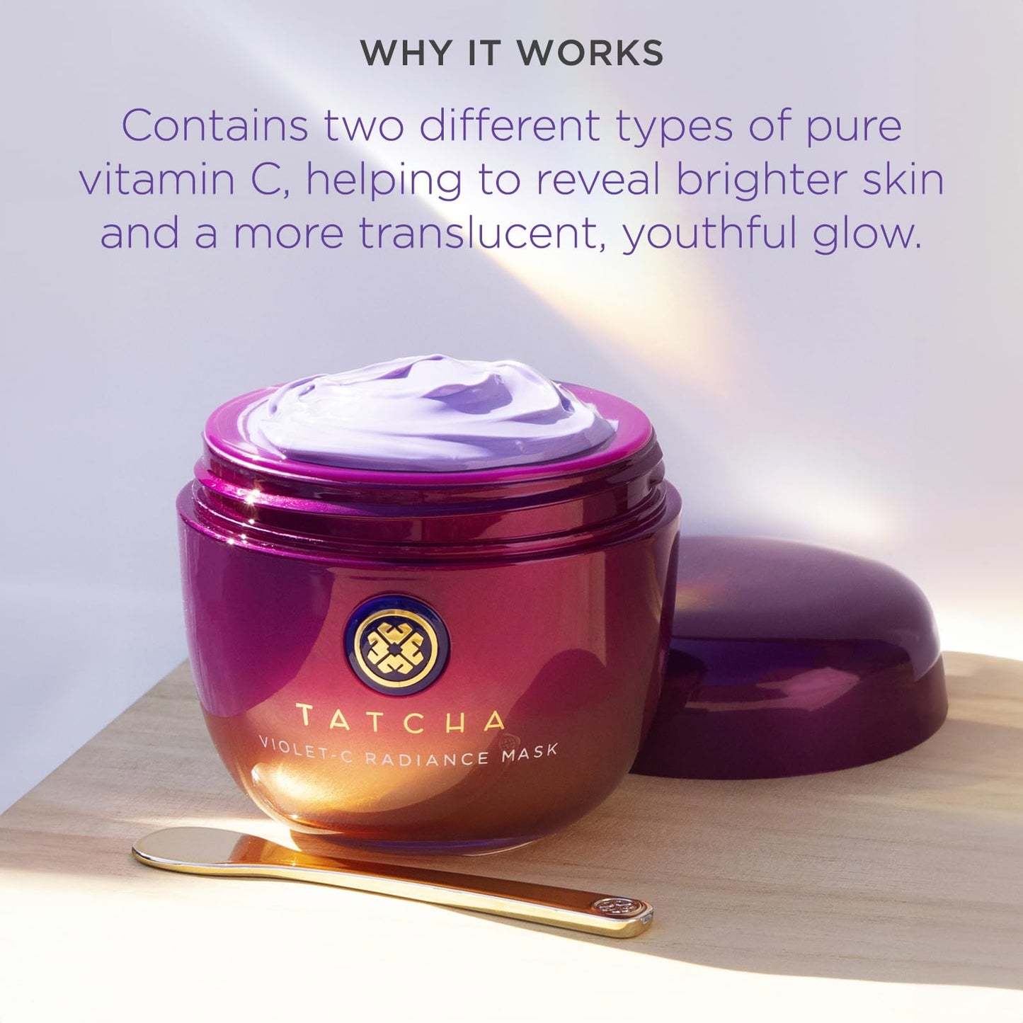 TATCHA The Violet-C Radiance Mask: Creamy Firming Mask with Vitamin C for Soft, Glowing Skin (50 ml / 1.7 oz) Beauty & Personal Care TATCHA