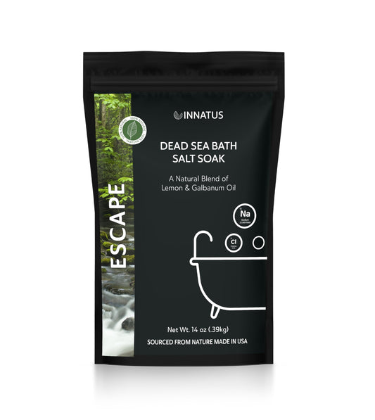 Dead Sea Soothing Bath Salt Soak with 21 Minerals - Relaxing, Detoxifying, and Nourishing for Skin - 14oz, Infused with Essential Oils - Rejuvenate Beauty and Personal Care INNATUS