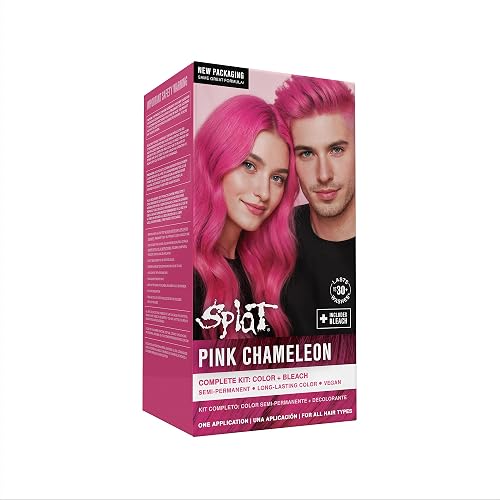 Splat | Complete Kit | Hair Dye | Semi-Permanent | Long Lasting | Vegan and Cruelty-Free (Pink Chameleon) Beauty & Personal Care Splat