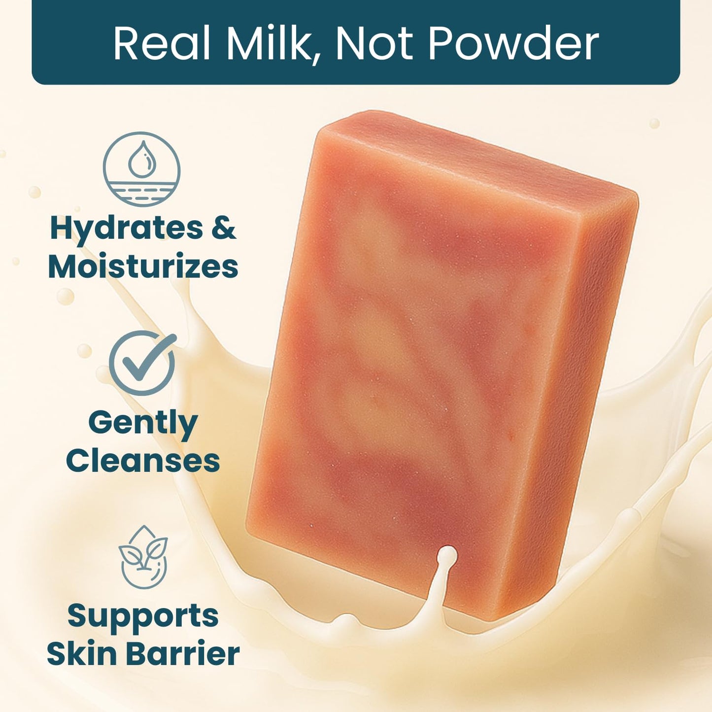 Way Natural Goat Milk Soap Bar, Cherry Almond - Premium, Handmade w/Real Milk in USA - Hand & Body Goat Soap - Dry Skin, Gentle, No Dyes - (1 Large Beauty & Personal Care Way Natural