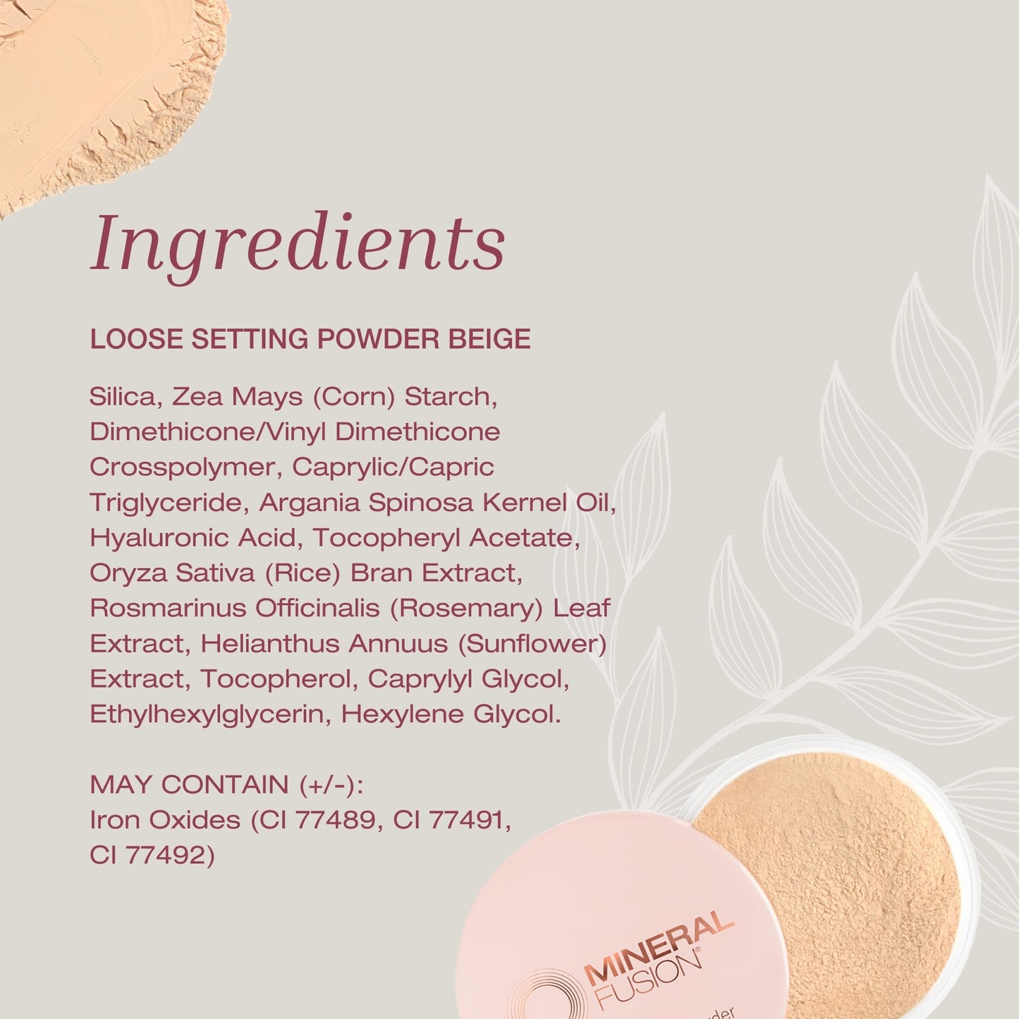 Flawless Finish Setting Powder Beige, 1 Pack Beauty & Personal Care Mineral Fusion