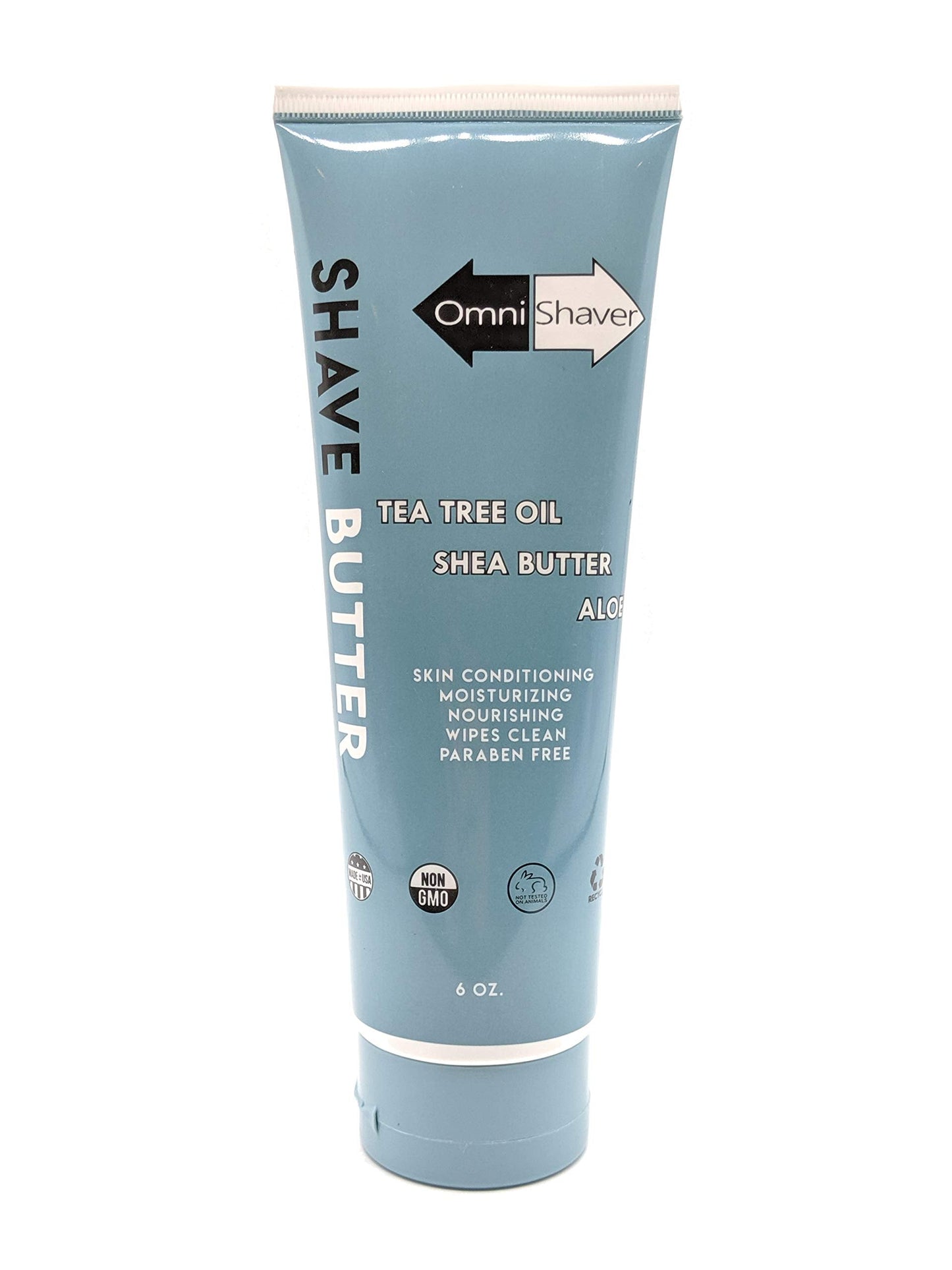 OmniShaver Shave Butter - Moisturizing Shaving Cream for Men & Women | Sensitive Skin Formula | Travel Size 6 oz | Aloe, Tea Tree & Shea Butter… Beauty & Personal Care OmniShaver
