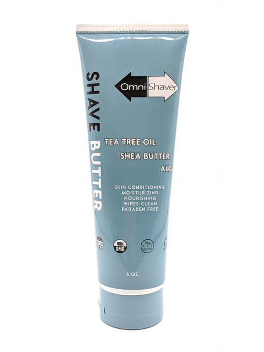 OmniShaver Shave Butter - Moisturizing Shaving Cream for Men & Women | Sensitive Skin Formula | Travel Size 6 oz | Aloe, Tea Tree & Shea Butter… Beauty & Personal Care OmniShaver