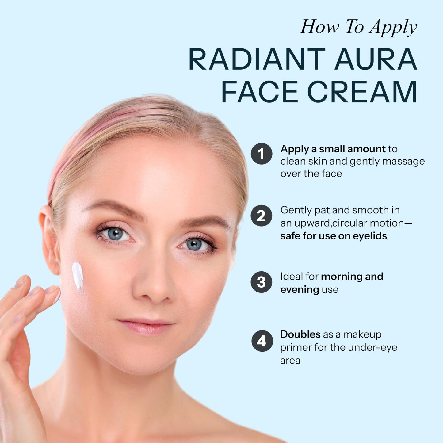 Radiant Aura Hyaluronic Acid & Ceramide Face Moisturizer - Dermatologist Tested, Anti Aging, Korean Skin Care - Hydrating Face Cream, Softens Beauty & Personal Care Radiant Aura