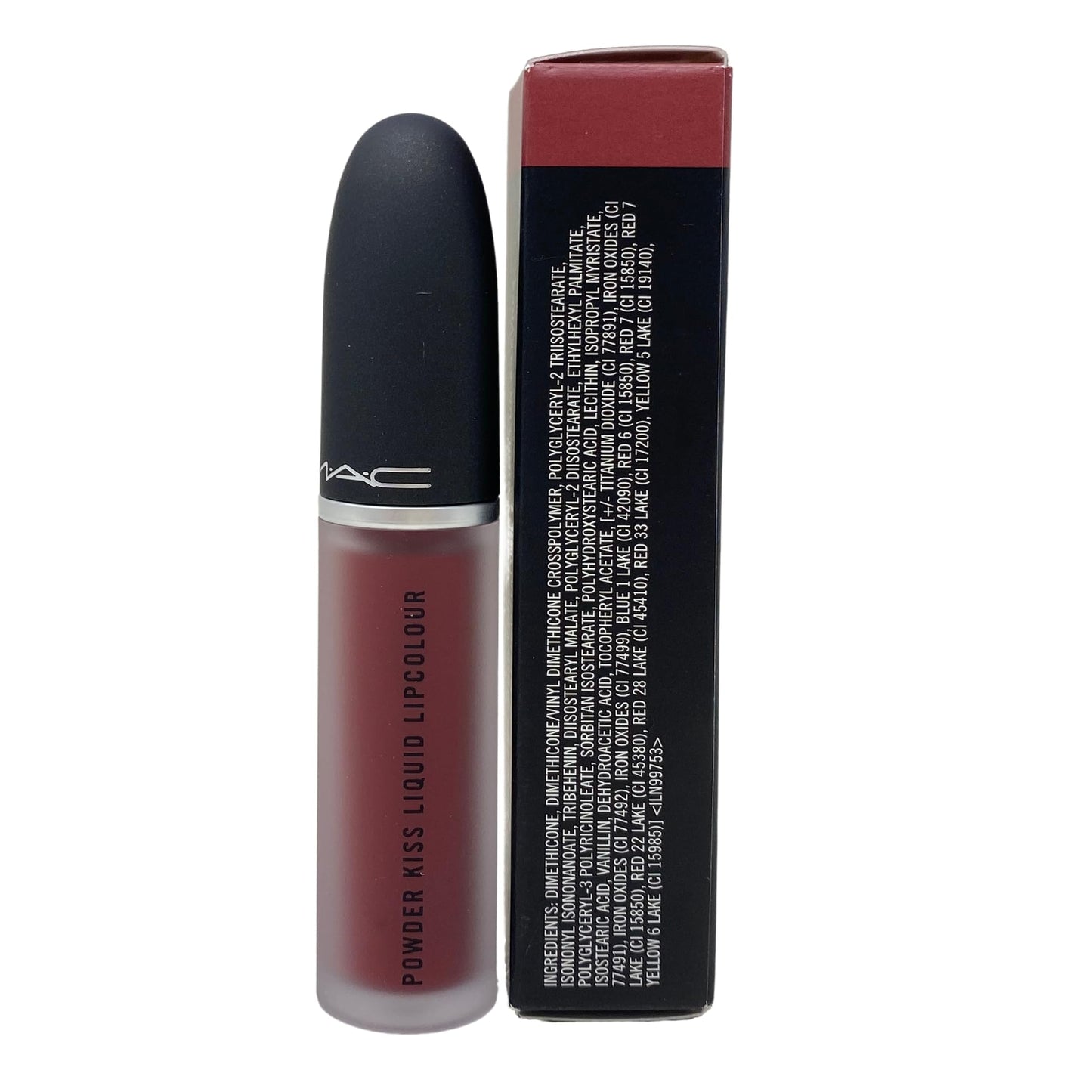 MAC Cosmetics Powder Kiss Liquid Lipcolour - 977 Fashion Emergency (Intense rose brown) .17 oz / 5 ml Beauty & Personal Care MAC