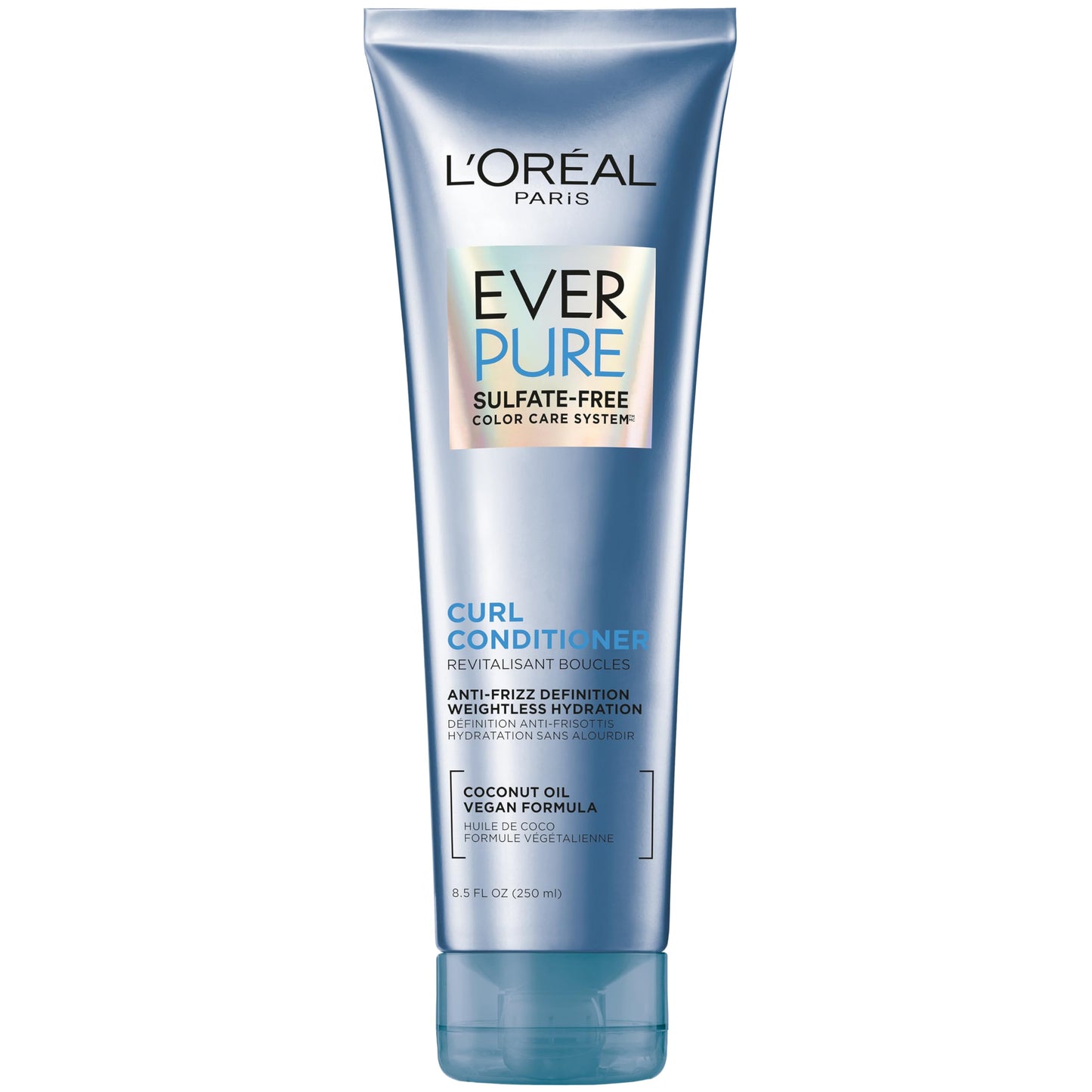 L'Oreal Paris Sulfate Free Conditioner for Curly Hair, Lightweight, Anti-Frizz Hair Care with Coconut Oil, EverPure, 8.5 Fl Oz (Packaging May Vary) Beauty & Personal Care L'Oreal Paris