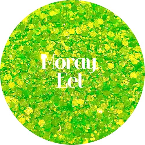 Neon Green Polyester Glitter | Craft Glitter | Glitter for Arts & Crafts | Tumblers | Cosmetics | Nails | Epoxy Resin Art | Slime | DIY | Body Glitter Beauty & Personal Care Glitter Heart Co.