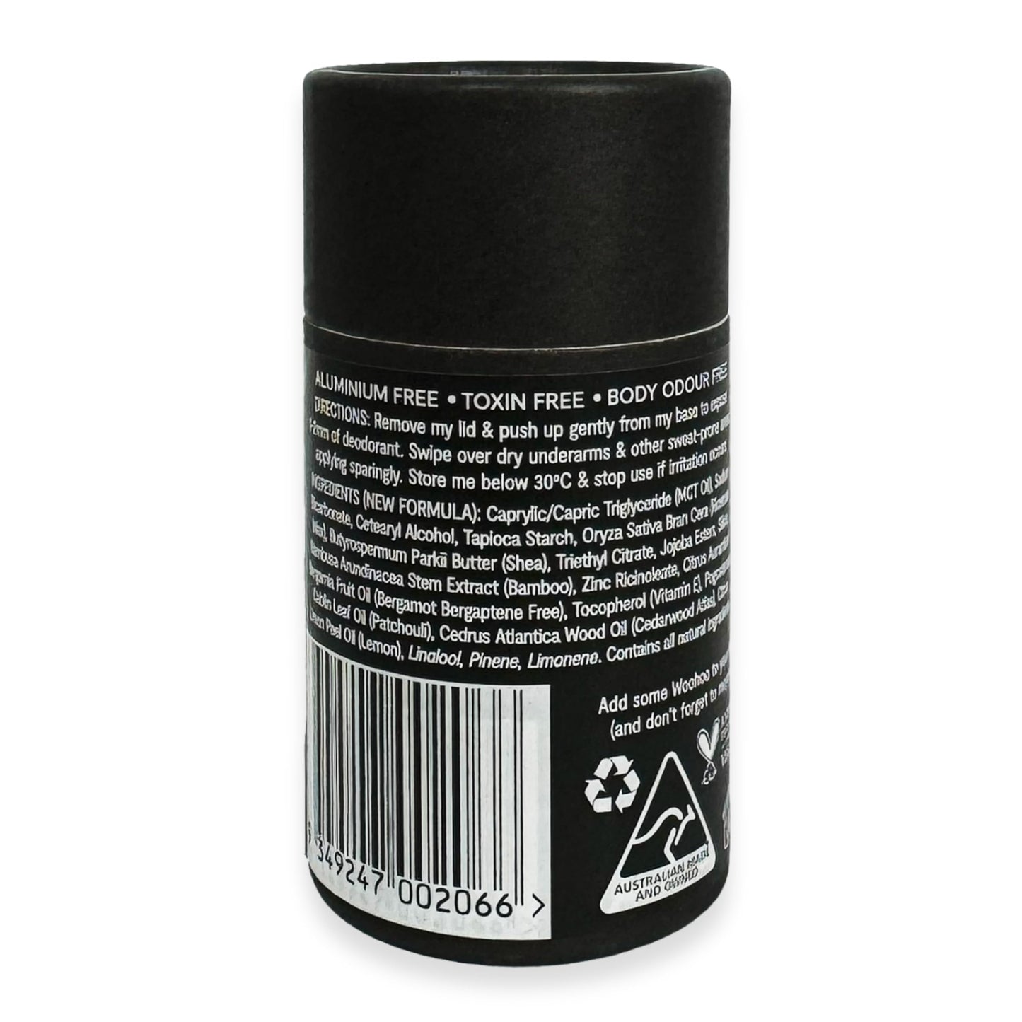 Woohoo! Body All-Natural Deodorant Paste - Tux (Extra Stregnth 2.1 oz / 60 g Eco Tube) Beauty and Personal Care Woohoo Body
