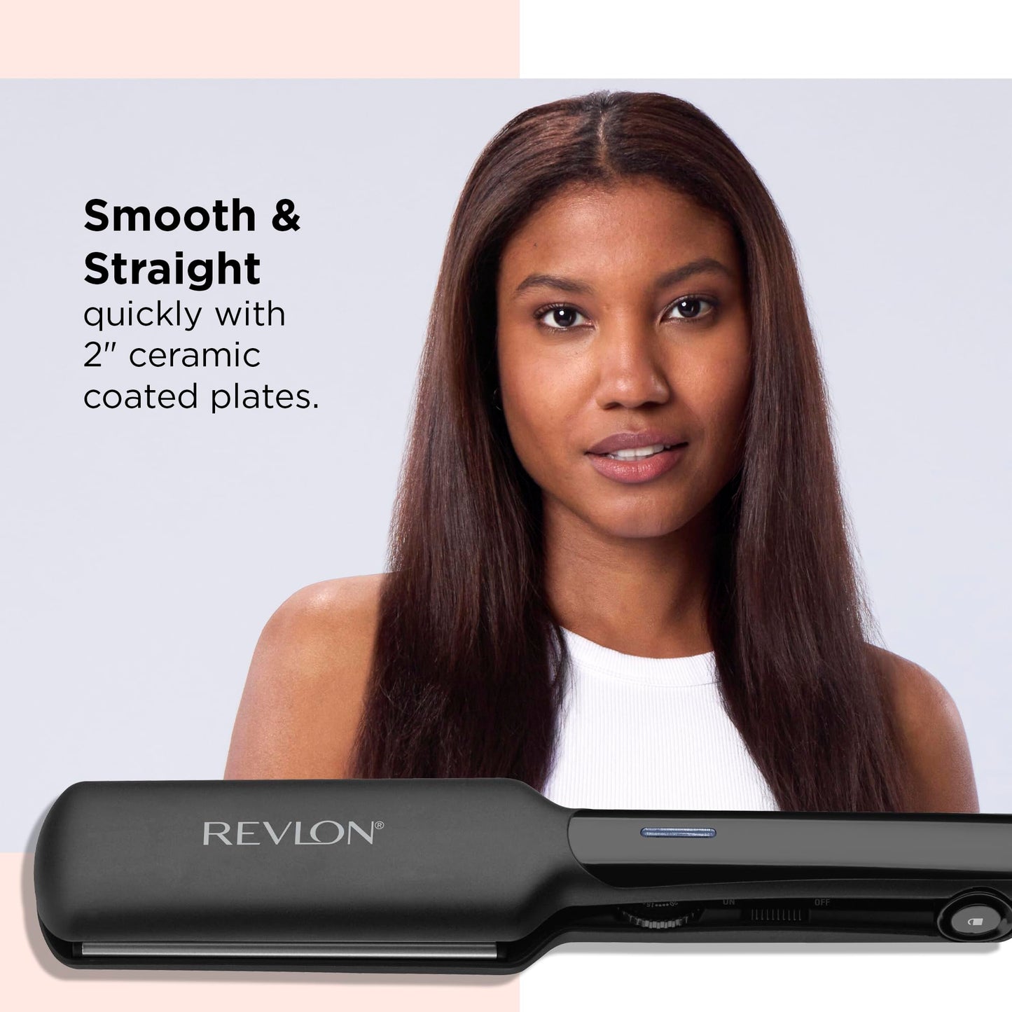 REVLON Smooth and Straight Ceramic Flat Iron | Fast Results, Smooth Styles (2 in) Beauty & Personal Care REVLON