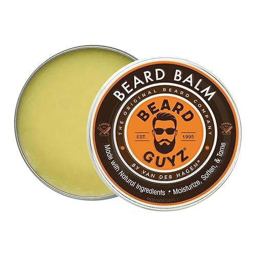 Beard Guyz Beard Balm - Beard Conditioner and Styler for Men, Softens, Tames, and Moisturizes Facial Hair, 3 oz Beauty & Personal Care Beard Guyz