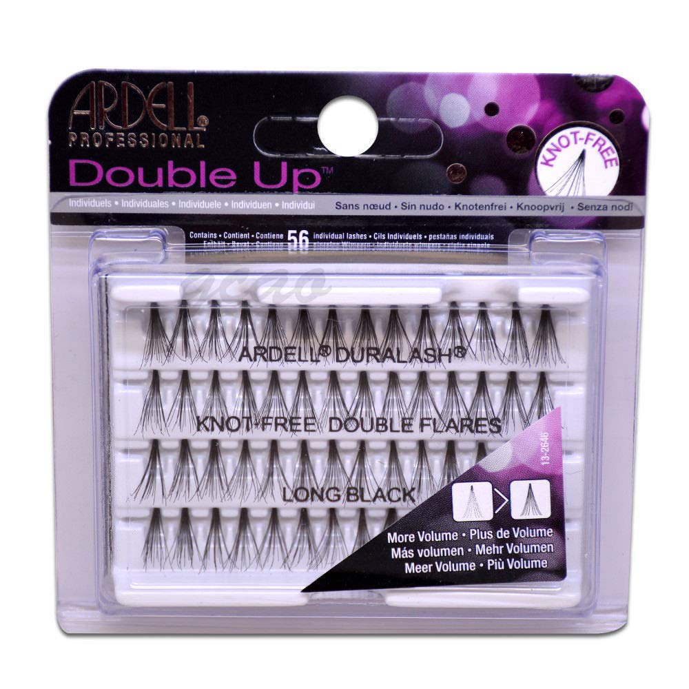 Ardell Double Individuals Knot Free Double Flares Black Long (3 Pack) Beauty & Personal Care Ardell