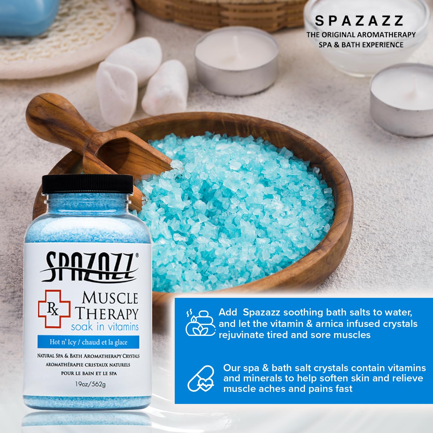Spazazz Crystals - RX/Therapy Collection (Muscle Therapy - Hot n' Icy) Beauty and Personal Care Spazazz