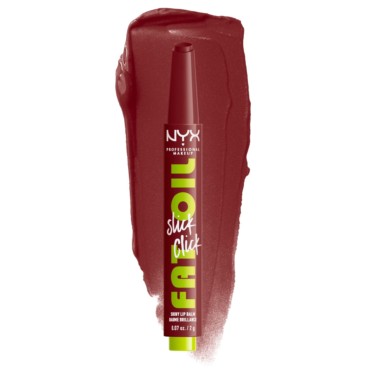NYX PROFESSIONAL MAKEUP Fat Oil Slick Click, Lightweight, Buildable, Pigmented Vegan Lip Balm - In A Mood Beauty & Personal Care NYX PROFESSIONAL MAKEUP
