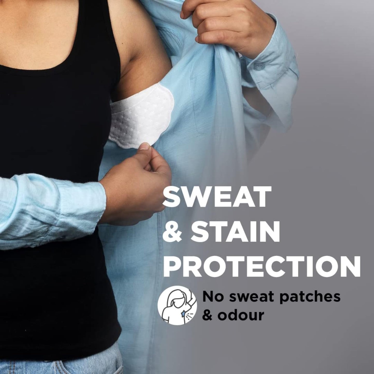 Pee Safe Underarm Sweat Pads for Women & Men, Ultra Thin Self Adhesive Armpit Shields, Breathable Leakproof Liners for Odor & Stain Protection, 14 Beauty and Personal Care Pee Safe