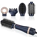 Hair Dryer Brush Set, IG INGLAM 4 in 1 Blowout Brush, Negative Ion Detachable Hair Dryer & Styler Volumizer Hot Air Hair Dryer Brush with 2 Styling Beauty & Personal Care IG INGLAM