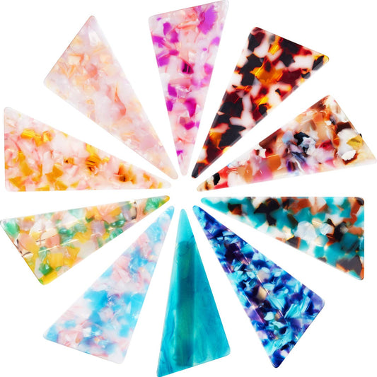 Geyoga 10 Pieces Acrylic Resin Hair Clips Barrettes Geometric Alligator Hair Clips Colorful Marble Pattern Hairpins Styling for Women Accessories Beauty & Personal Care Geyoga