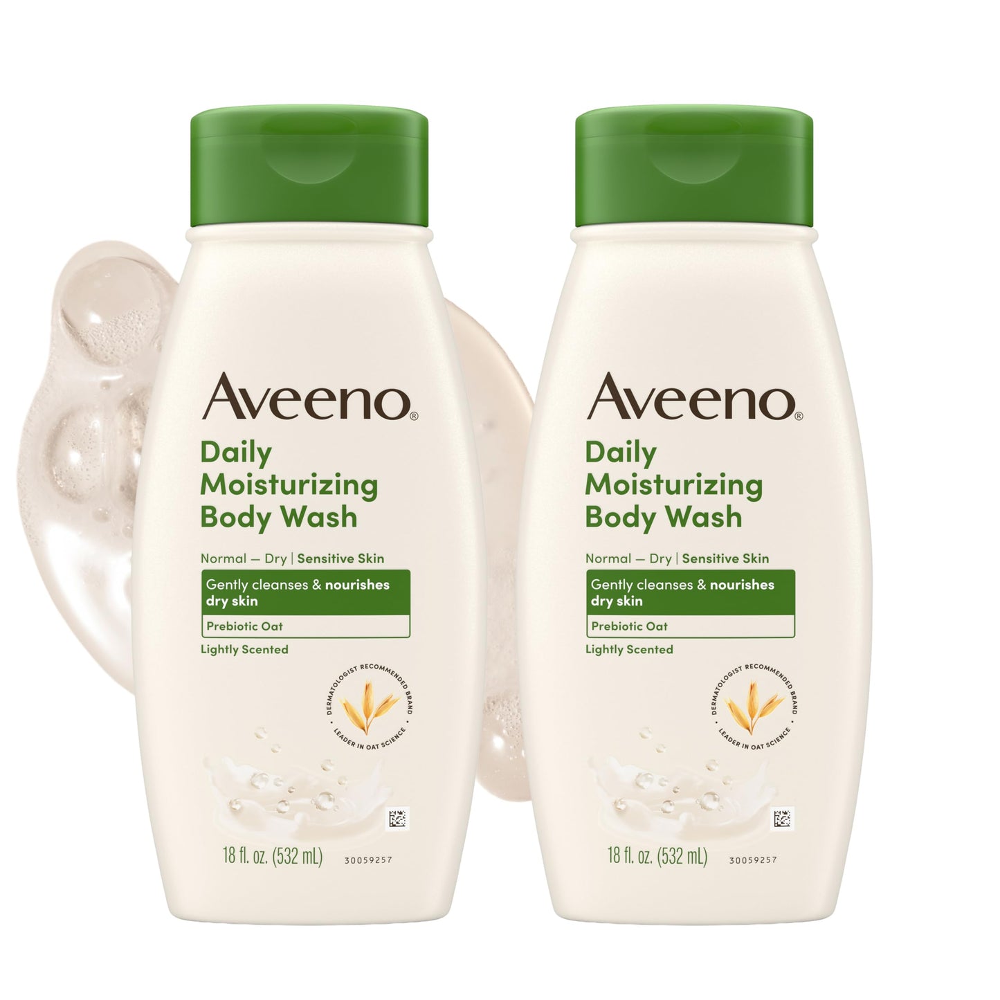 Aveeno Daily Moisturizing Body Wash Cleanser & Shaving Gel for Men & Women, Clean-Rinsing for Softer & Smoother Skin, Gentle & Lightly Scented, 18 fl Beauty & Personal Care Aveeno