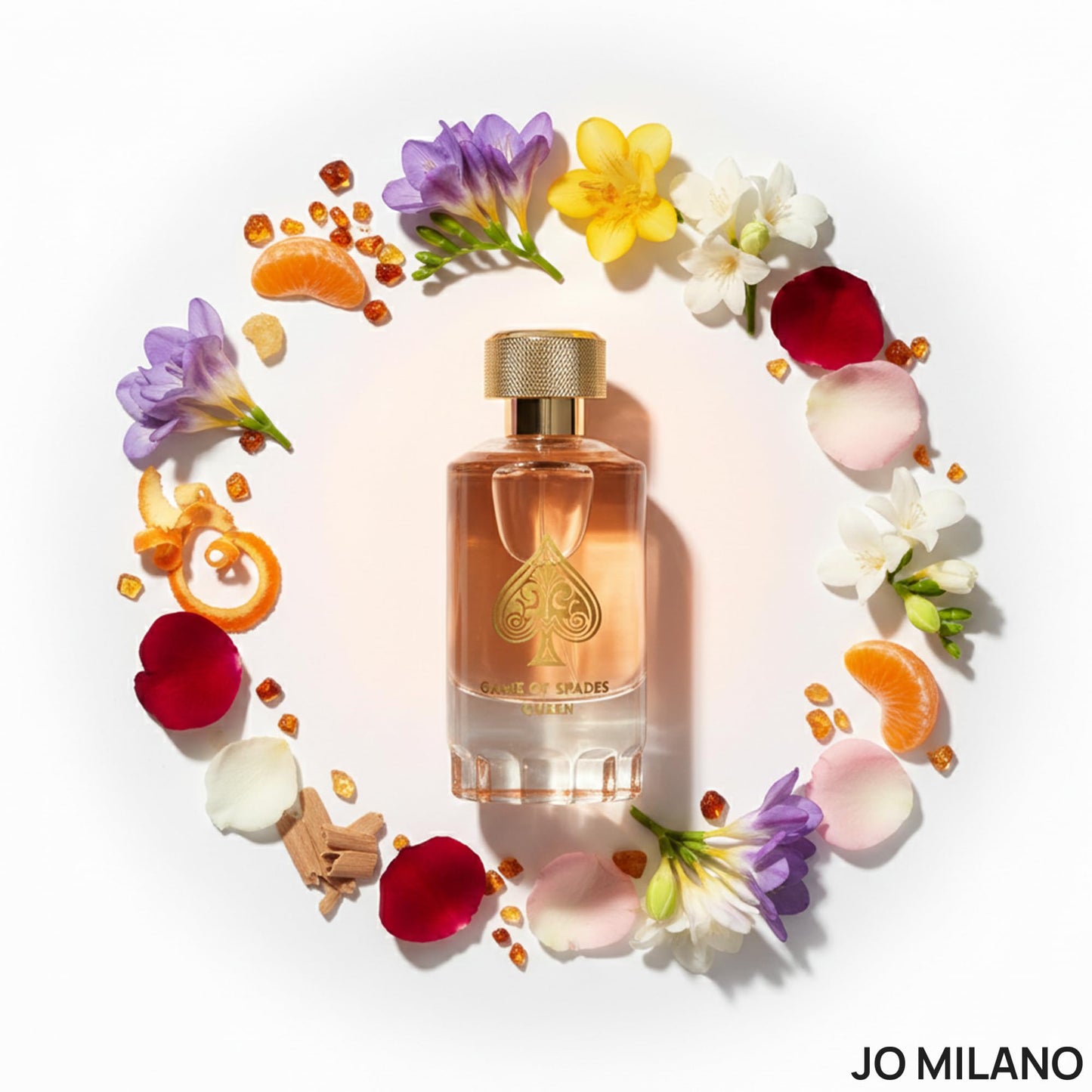 Jo Milano Game of Spades Queen Parfum Spray | 3.4 oz (100ml) | Amber, Rose, Floral, Oud, Musk Scent | Long Lasting Fragrance for Women Beauty & Personal Care Jo Milano