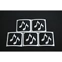 Music Notes Make Up Stencil- 5 Pack Beauty & Personal Care DIRECTGLOW LLC
