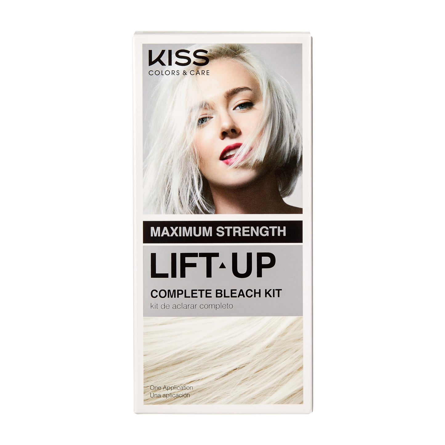 KISS Lift Up Complete Hair Bleach & Icy Silver Toner Kit, Gentle Conditioning Formula that Reduces Brassiness, Complete 6-Pc DIY Bleach Kit, ICE Beauty & Personal Care KISS