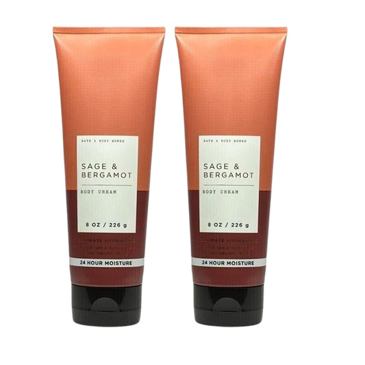 Bath & Body Works Ultimate Hydration Body Cream Pack of 2 (Sage Bergamot),8.0 fluid_ounces Beauty & Personal Care Bath & Body Works