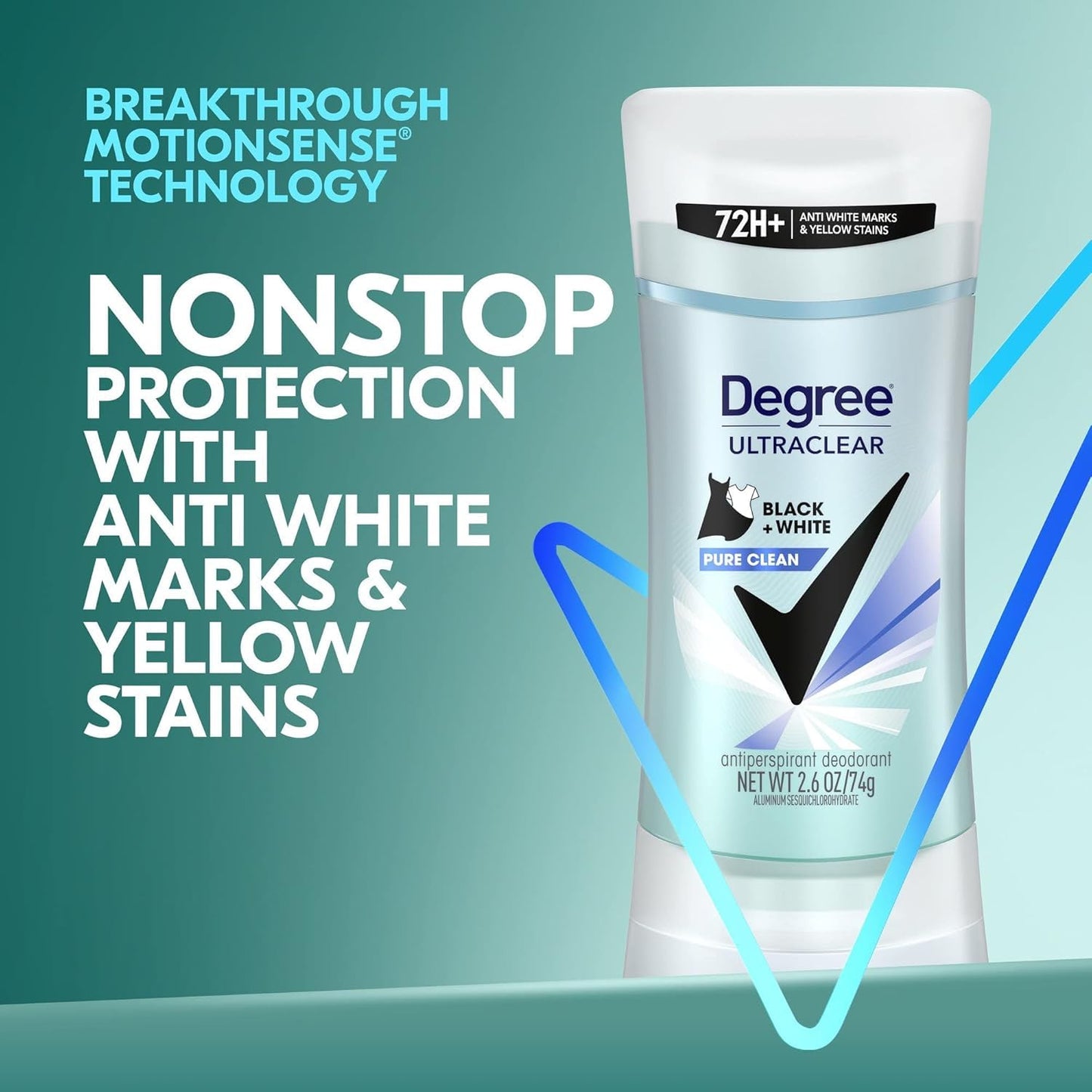 Degree Women Ultra Clear Anti-Perspirant & Deodorant, Pure Clean 2.6 oz (Pack of 3) Beauty and Personal Care Degree