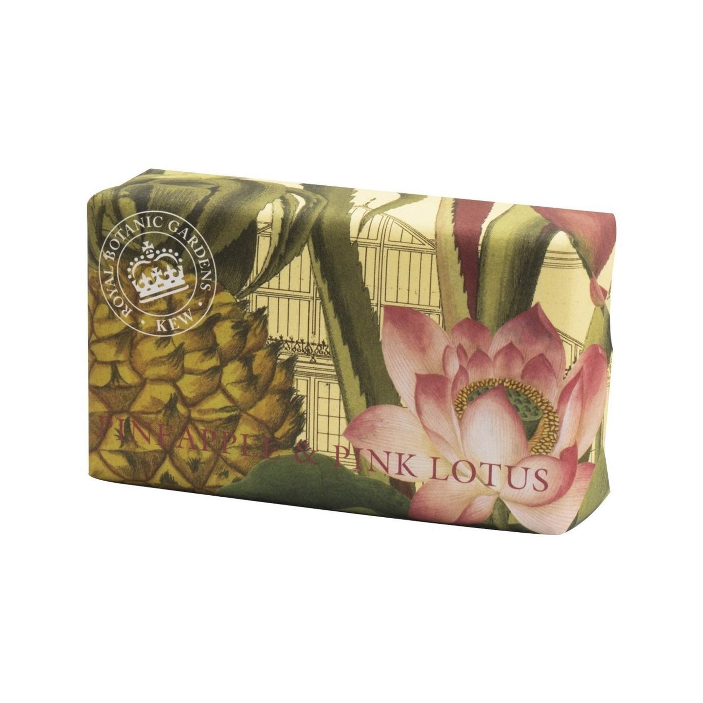 Royal Botanical Gardens, Kew Pineapple & Pink Lotus Shea Butter Soap, 240g Beauty & Personal Care The English Soap Company