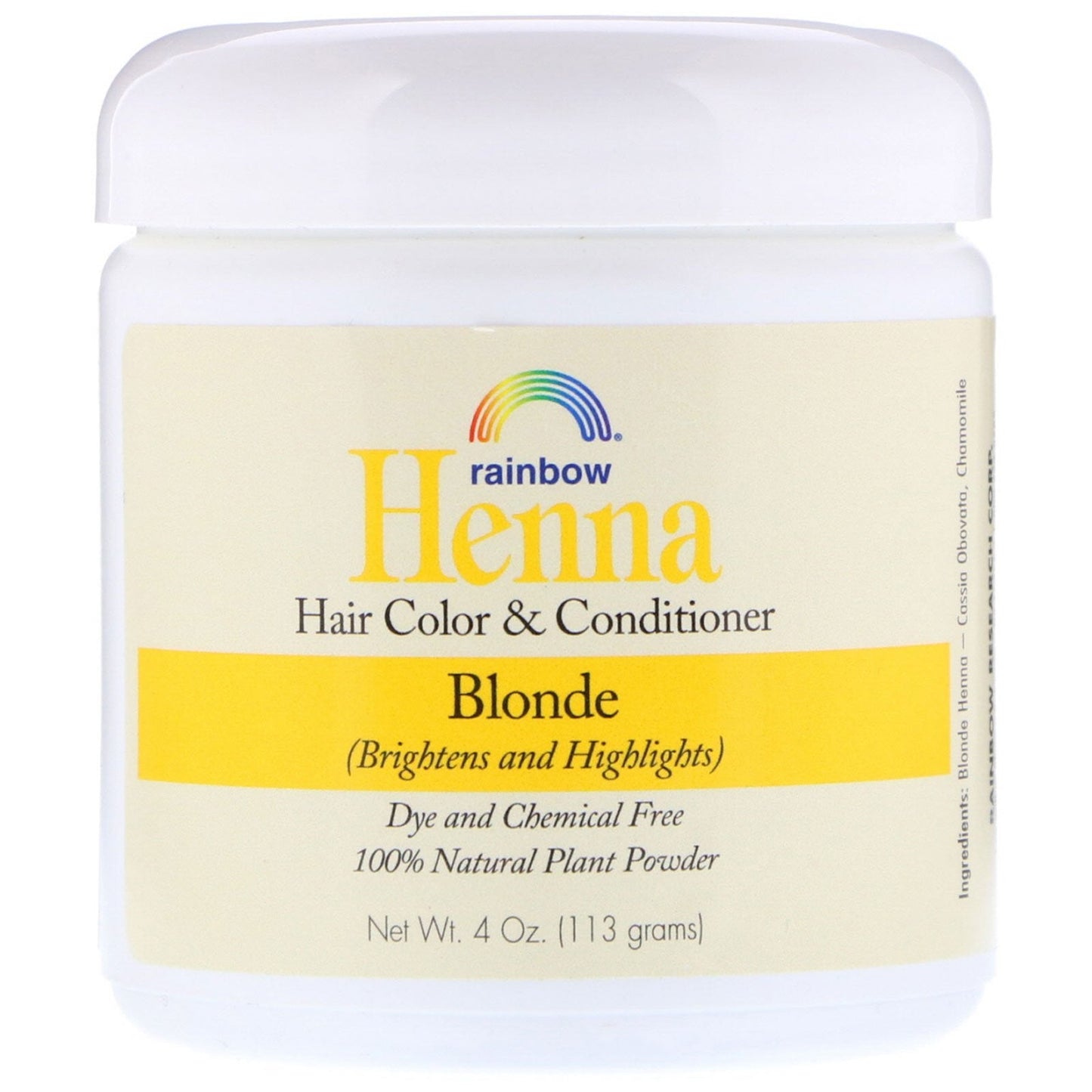 Rainbow Light Henna,Persian Blonde Henna-Persian Blonde - 4 Oz, 5 pack5 Beauty & Personal Care Rainbow Research