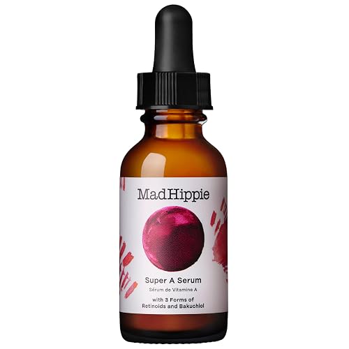 Mad Hippie Super A Retinol Serum for Face - Potent Skin Repair & Anti-Aging Serum with 3 Retinoids, Bakuchiol + Hydrating Hyaluronic Acid, 1.02 Oz Beauty & Personal Care Mad Hippie