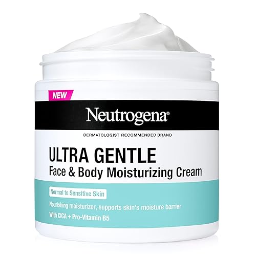 Neutrogena Ultra Gentle Face & Body Moisturizing Cream, Nourishing Face & Body Lotion Moisturizer for Normal to Sensitive Skin Leaves Skin Feeling Beauty & Personal Care Neutrogena