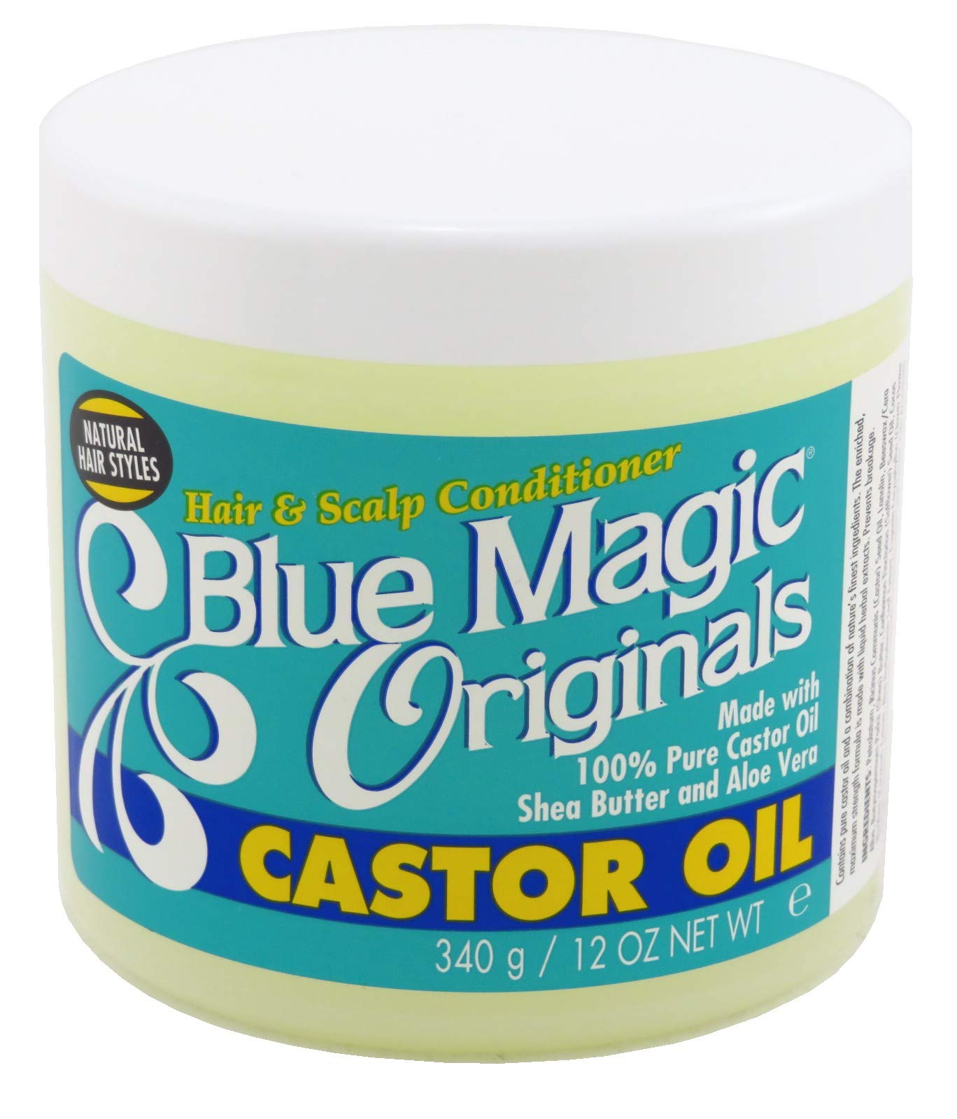 Blue Magic Castor Oil Hair & Scalp Conditioner 12 Ounce Jar (Pack of 6) Beauty & Personal Care Blue Magic