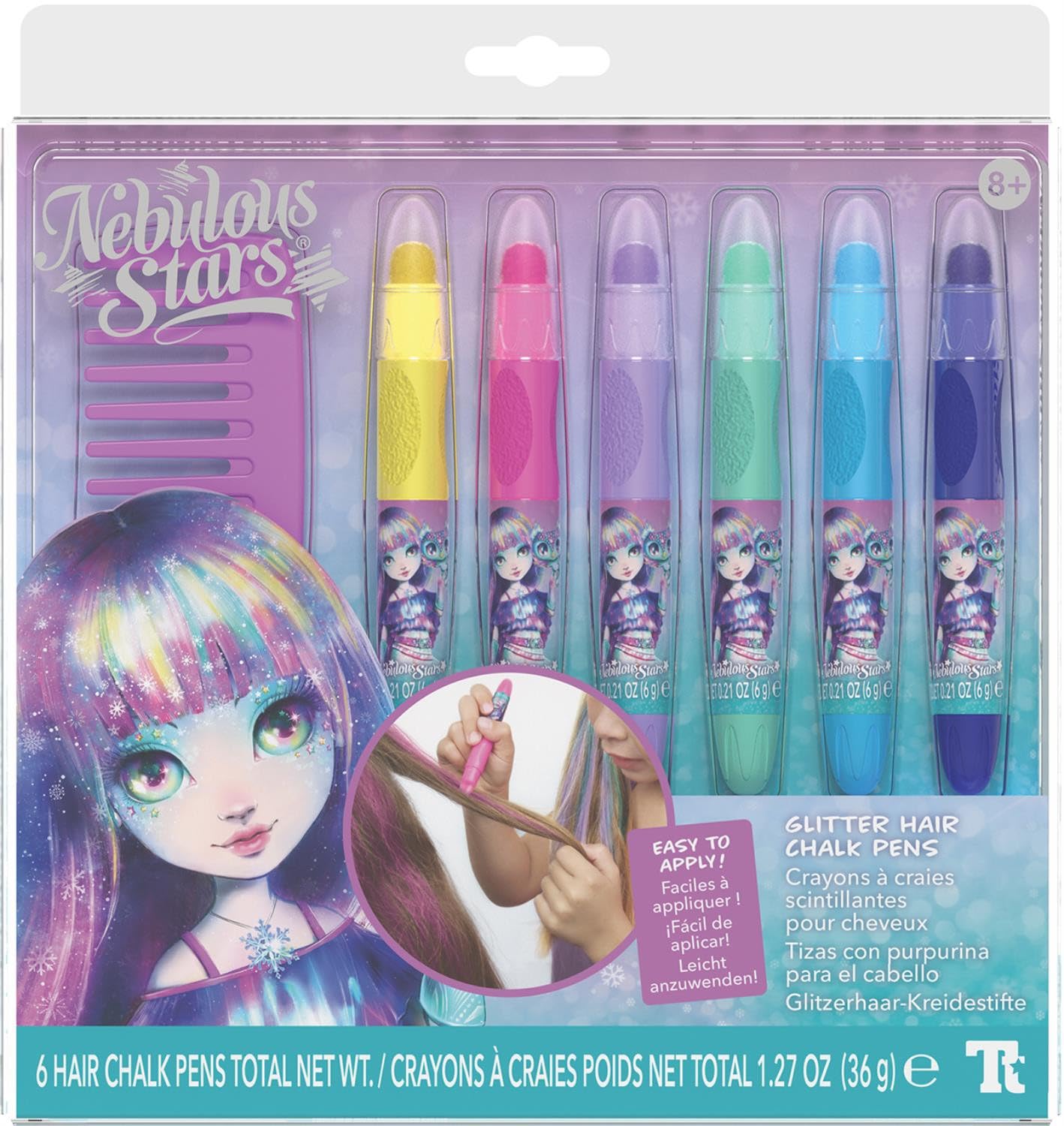 Nebulous Stars Glitter Hair Chalk Pens Beauty & Personal Care Nebulous Stars