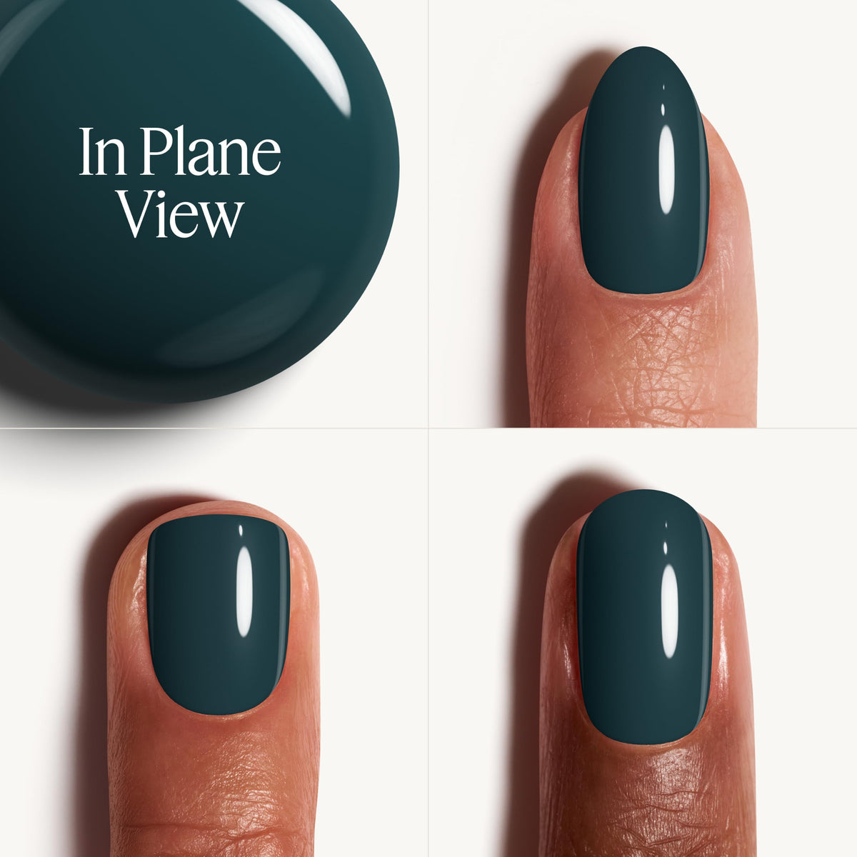 essie Nail Polish, Salon-Quality Deep Milky Teal Nail Polish, Flying Solo Collection, Vegan, In Plane View, 0.46 fl oz