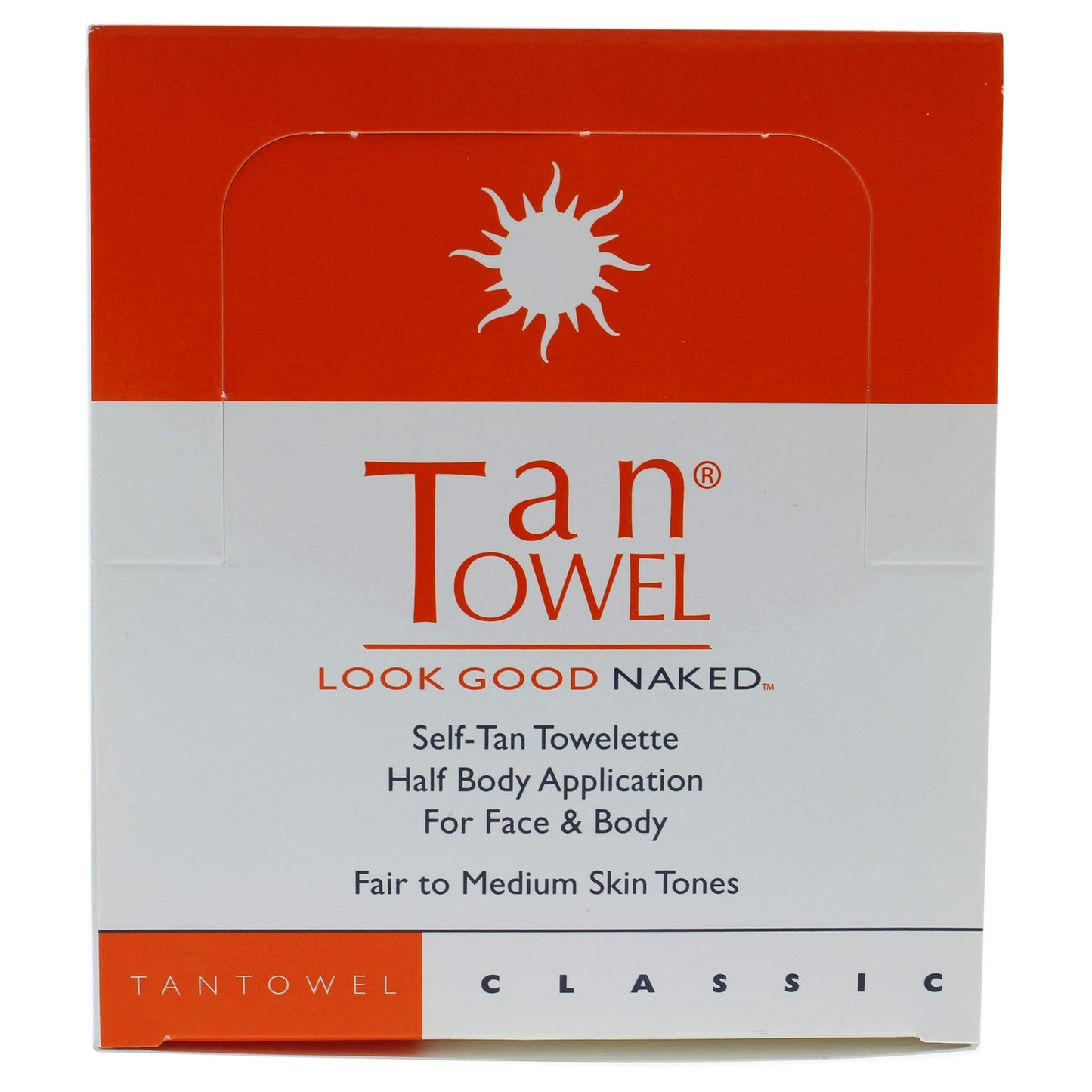 Tan Towel Classic Self Tan Towlettes Half Body Aplication 50 X 0.25 Oz, 50count Beauty & Personal Care Tan Towel