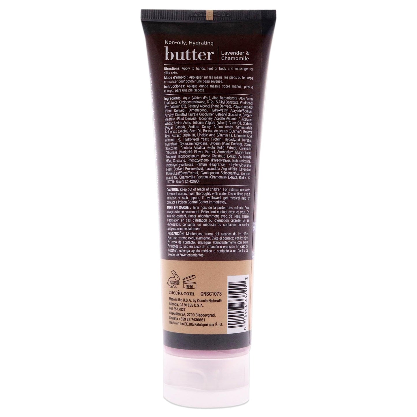 Cuccio Naturale Butter Blends - Ultra-Moisturizing, Renewing, Smoothing Scented Body Cream - Deep Hydration For Dry Skin Repair - Made With Natural Beauty & Personal Care Cuccio