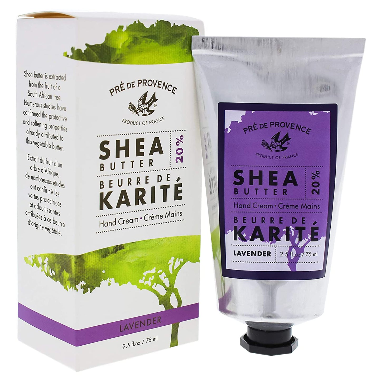 Pre de Provence Beurre De Karité Moisturizing Collection, Shea Butter Enriched Nourishing, Hand Cream, 75ML, Lavender Beauty & Personal Care Pre de Provence