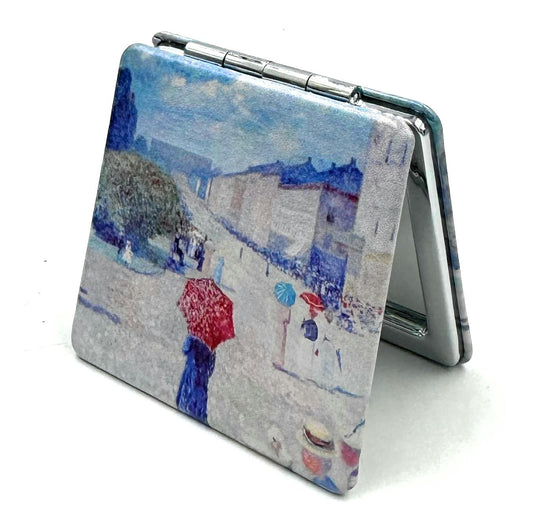 Aeisage Edward Monch Square Mirror - Art Deco Pocket Mirror for Girls, Perfect for Travel or Gifts Beauty & Personal Care Aeisage